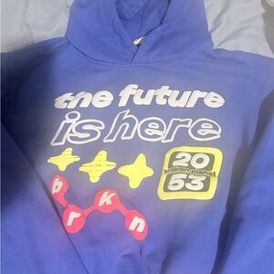 Blue Graphic Hoodie